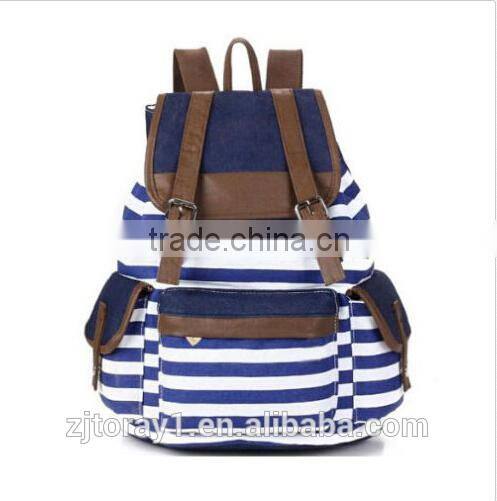 Unisex Fashionable Canvas Picture of Backpack School Bag for Teens