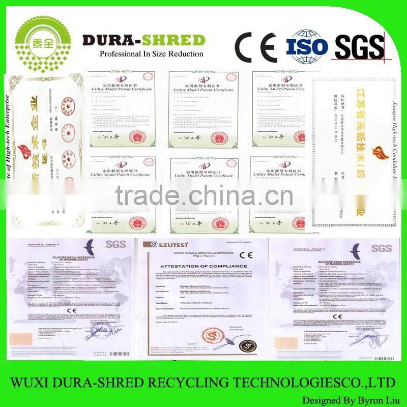 Dura-shred good quality mobile shredding machine