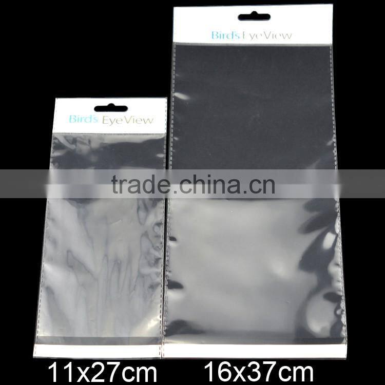 clear self adhesive seal printing header bags packaging suppliers