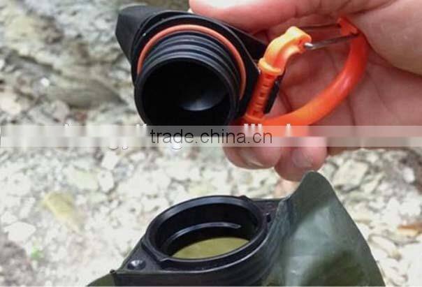 OEM easy carrying non toxic pvc water bottle for outdoor sport