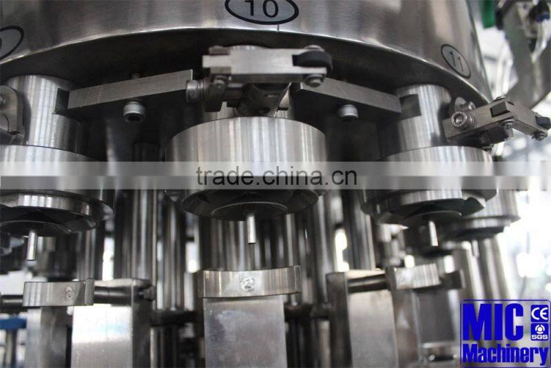 MIC-12-12-1 Machinery beer machine cans drinks filling and capping machine carbonated soft drinks production line