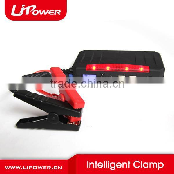 300A start current universal 12V car battery jump starter intelligent clamps