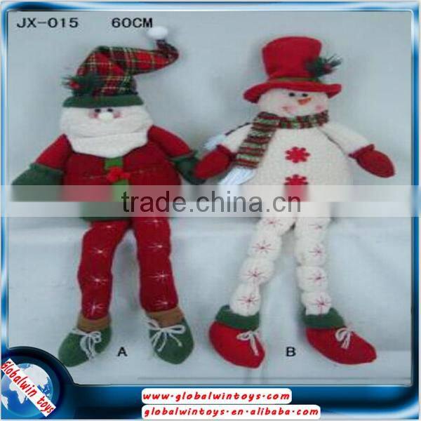 011609 new 11.5 inch cloth santa claus snowman christmas gift toys for kids