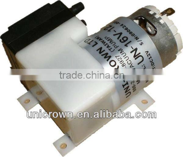 DC-16V 500mmHg 13LPM 9.6W Mini Vacuum pumps brush 12vdc