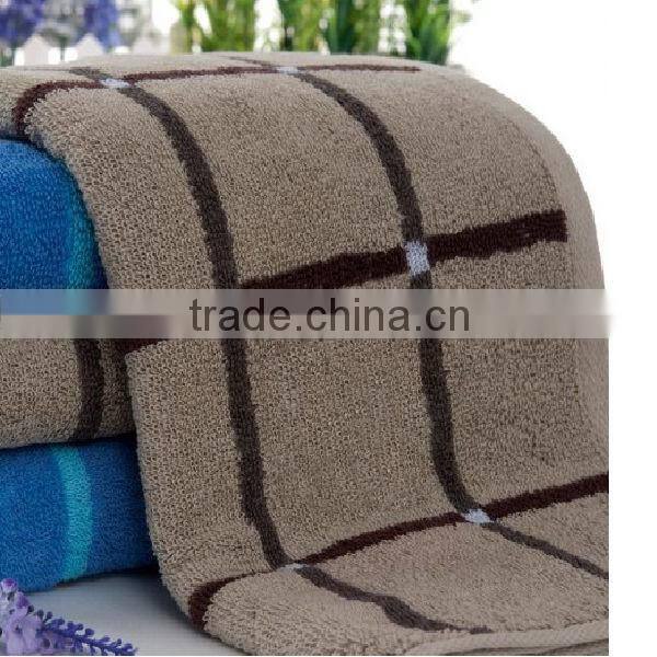 wholesales 100% cotton absorbent yarn dyed check super soft face towel
