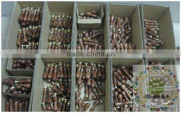Wooden handle digits seal digits stainless machine