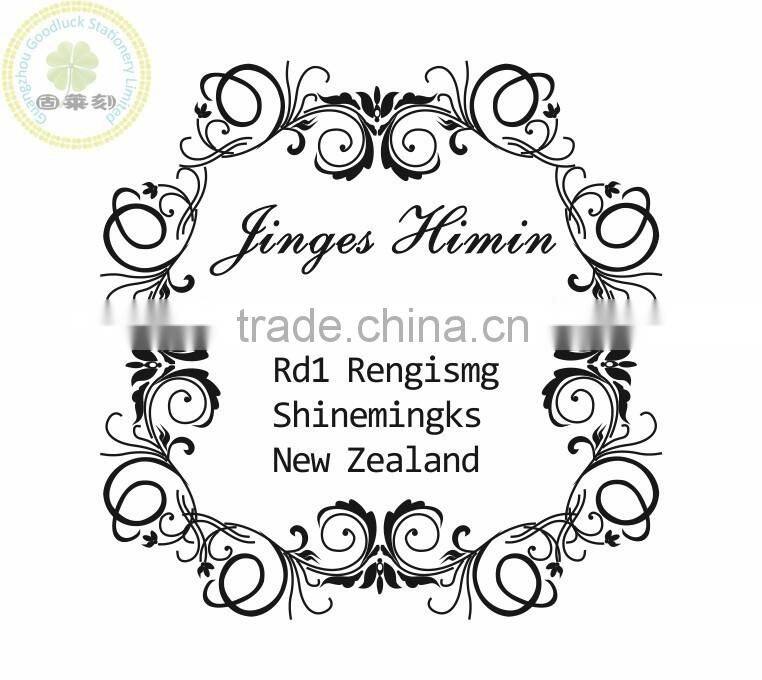 Hot sale rectangular monogram flash pre inking stamps