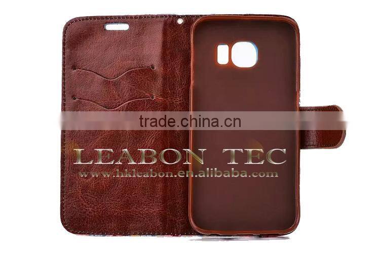 2015 Full protective smart mobile phone case cheap price leather phone case for Samsung Galaxy S6