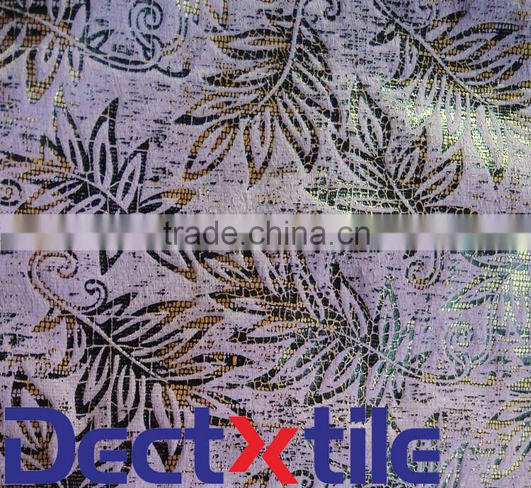 100%Polyester Flocking Knitted Sofa Upholstery Fabric For Lining