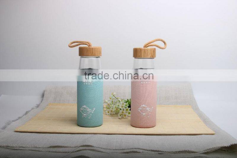 Wholesale Nice Design 500ml Drinking Glass Water Bottle