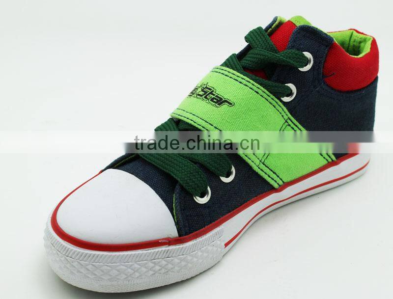 CHINA CASUAL FASHION VELCRO CANVAS SAFETY KID SHOE 2015