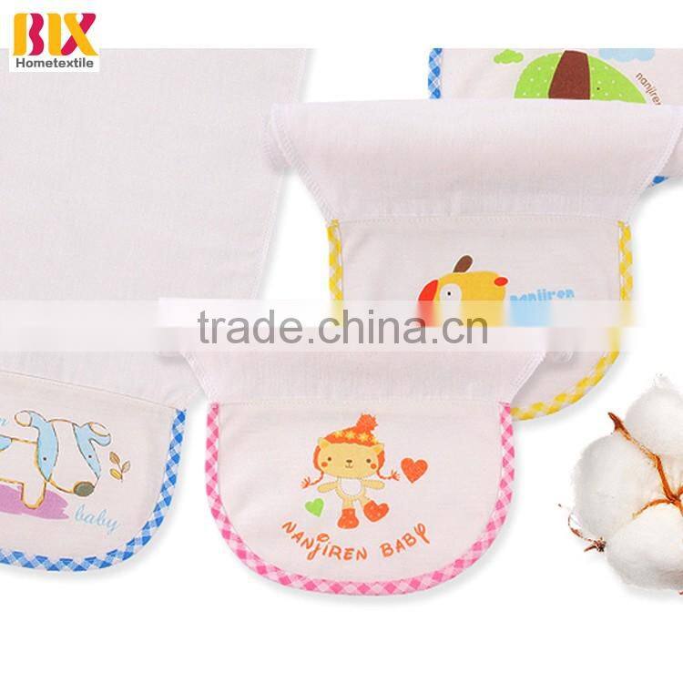 bailixin 100% cotton printed animal colorful baby sweat absorption cloth