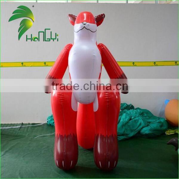Hongyi Hot Sale Giant Inflatable Standing Fox Toys , Wonderful Inflatable Fox For Sale With Factory Price