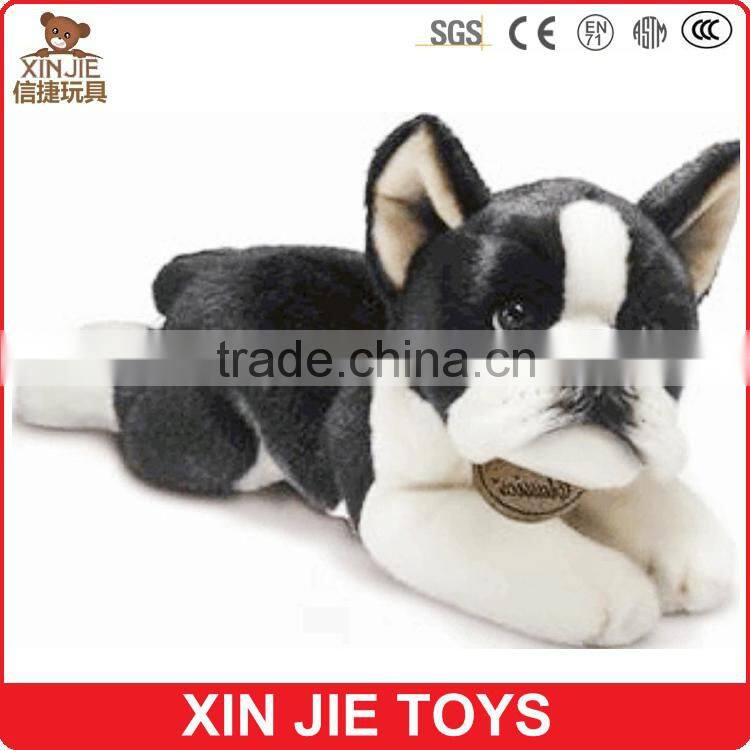custom plush white lies prone dog toy