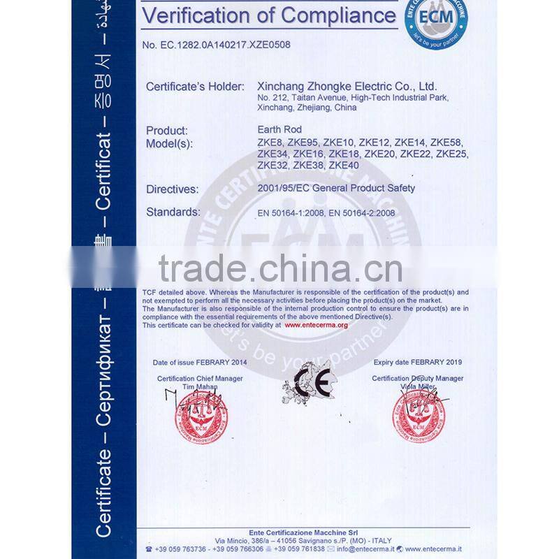 copper clad earthing tape power system