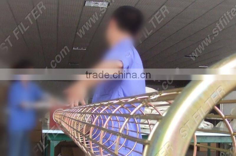 bag filter cage,galvanized steel supporting cage,Dia150*780mm