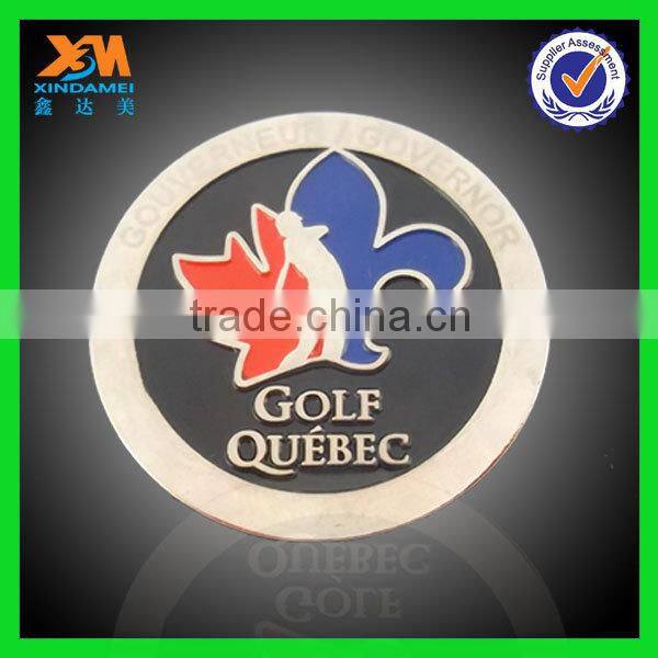 Custom logo high quality metal pin badge reel military badge