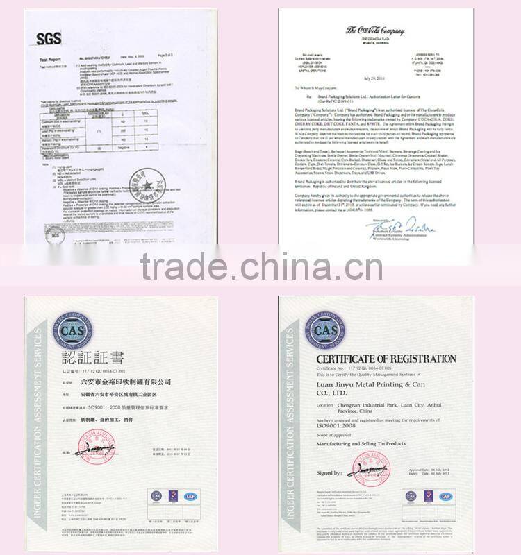 Wholesale round metal tea tin can with lock