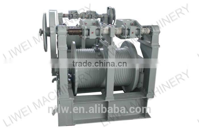 30KN quadruple-drum low speed electric winch