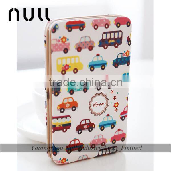 Passport cell phone and card holer leather young girl wallet with frame