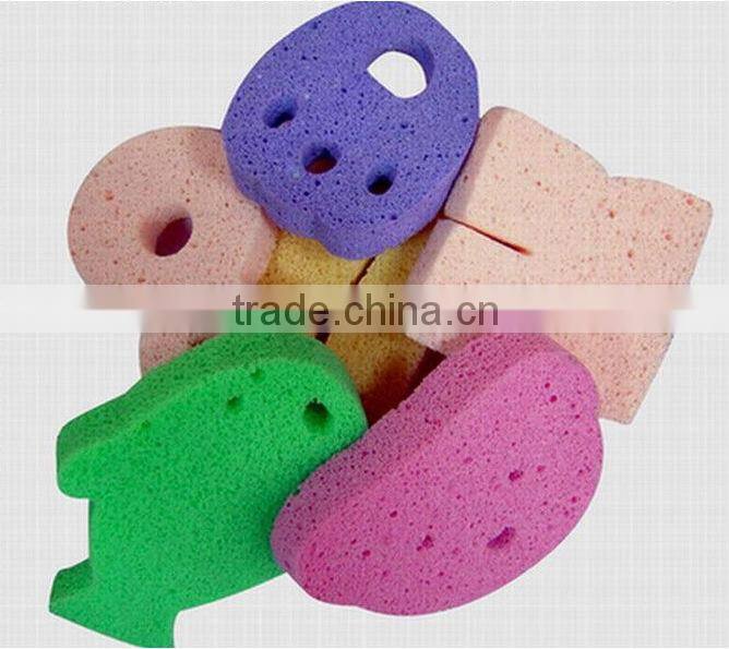 Cute and soft wash mesh bath sponge,powder puff