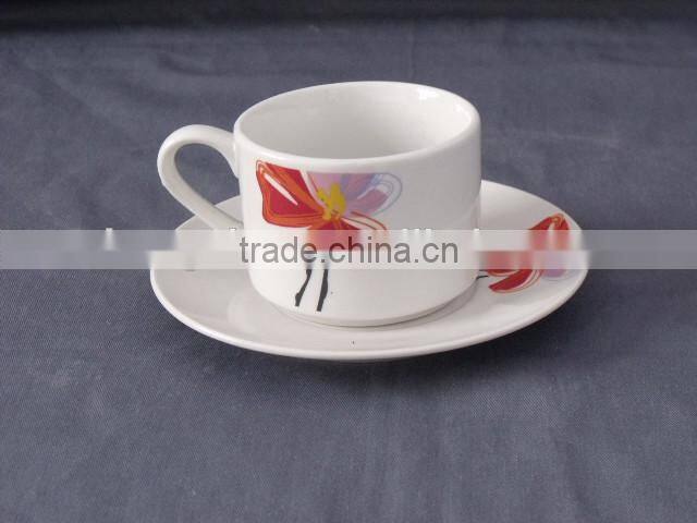 Factory wholesale bone china cup and saucer flower pot cup and saucer