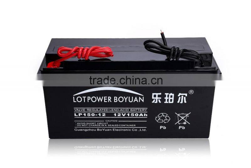 CE ROHS 12v 150ah Battery Rechargeable Emergency Light Batteries