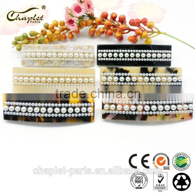 fashion hair barrette with pearl