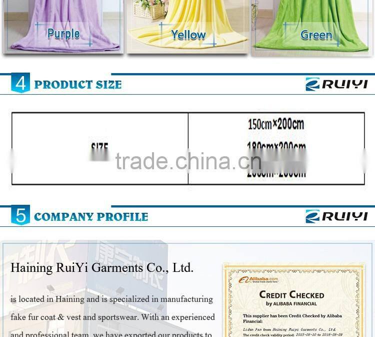 Professional manufacture flannel blanket