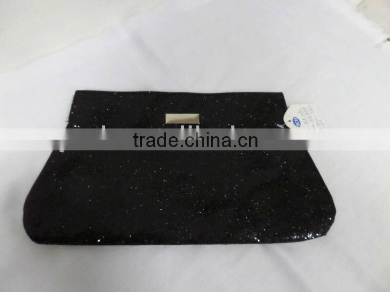 black glitter cosmetic bag style YCD50999