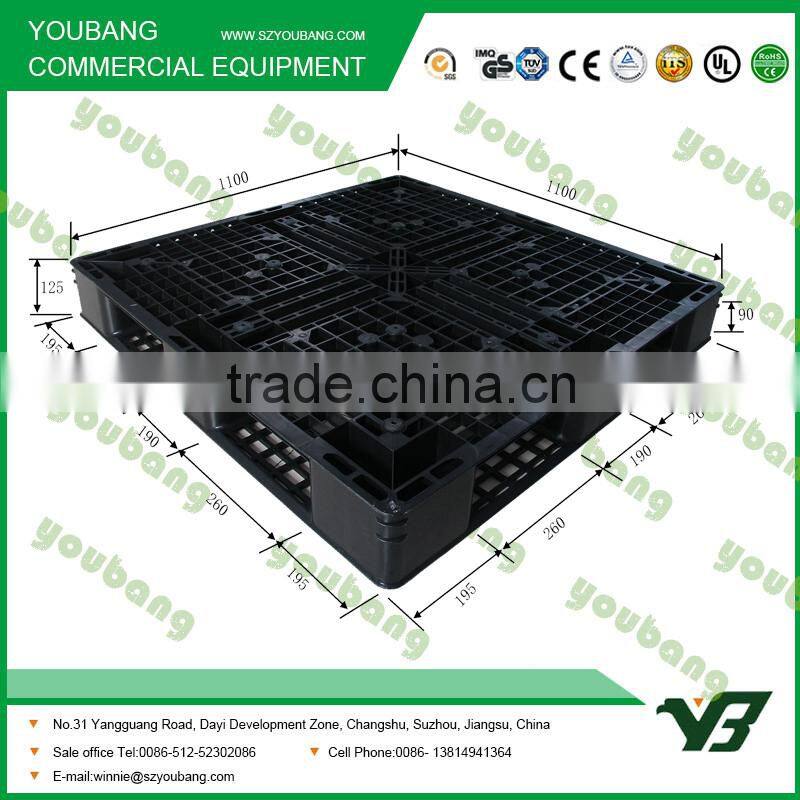 heavy duty plastic pallet with steel inside