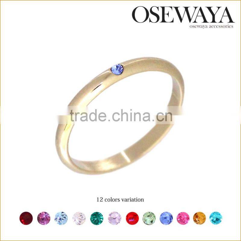 oseswaya smart collection fashion birth stone ring no moq