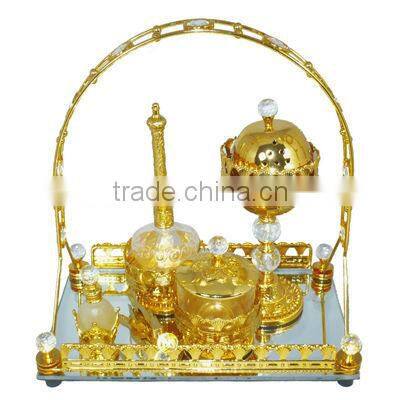 2014 metal glass wedding set T037