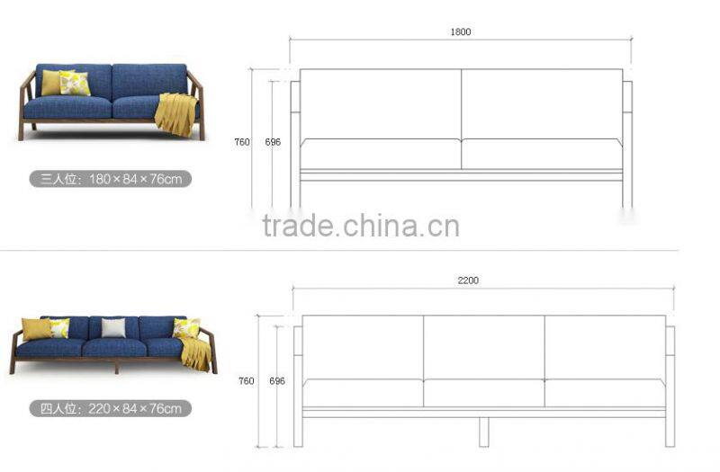 Solid wood frame high quality sofa set