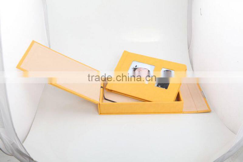 2015 new design baby photo album cover with photo case