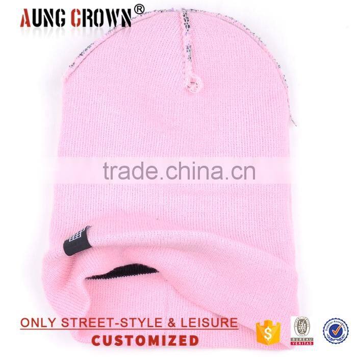 Mixed neon color acrylic pom beanie