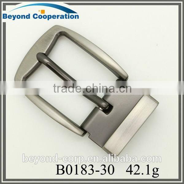 Zinc alloy die-casting matte black gun pretecting coating pin belt buckle