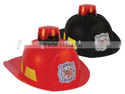 Plastic helmet Fire helmet with light for children for party or roleplay party