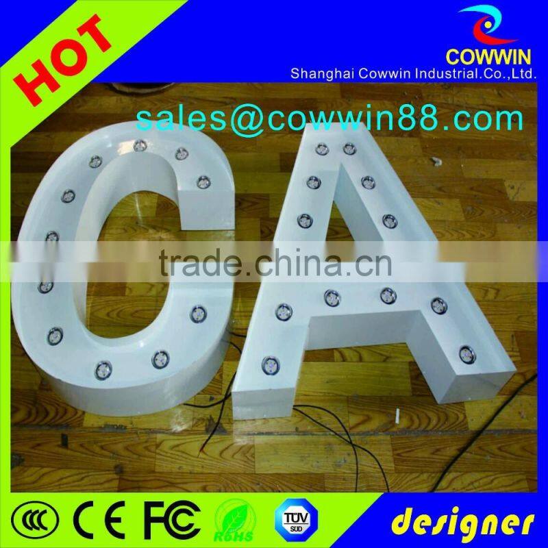 LED Lighted Marquee Sign Metal Alphabet letter cheap price