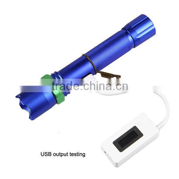 POPPAS-809B Rechargeale USB Charher Zoom led police lights