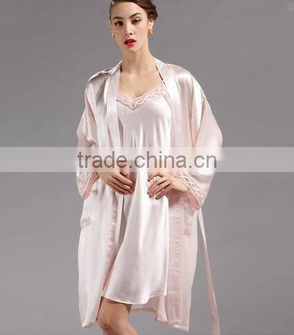 2015 Summer Ladies Silk Sleepwear New Fashion Girls Beauty Silk Pajamas