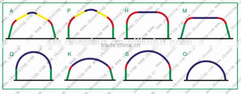 China UCM Vertical 1000-610mm Arch Roof Machine K Q SPAN