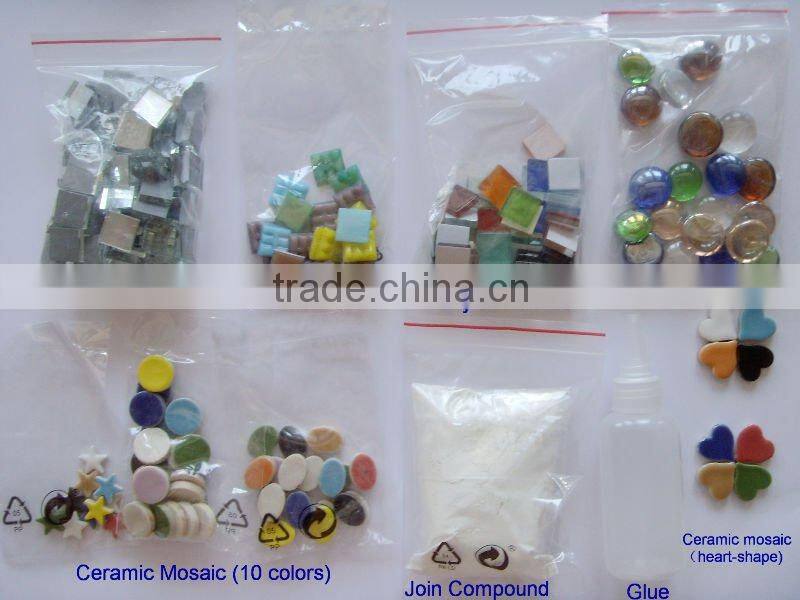 colorul petal and square shape for DIY craft ceramic tile