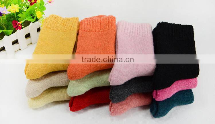 Thick warm winter colorful wool socks terry socks cashmere socks square Granada towel china socks factory