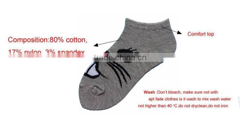 Hiqh Quality Cartoon Color Girls Cotton Socks Children
