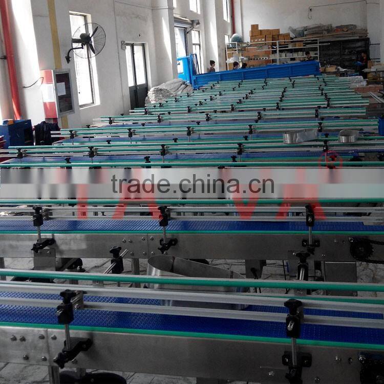 POM modular belt conveyor with SUS304 structure profile