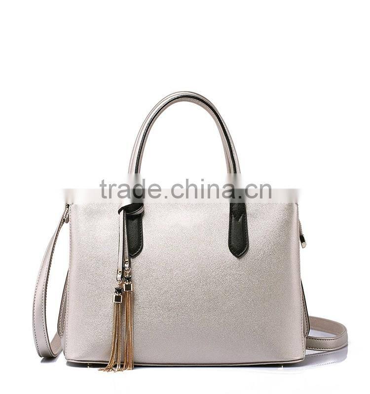 Designer Shell Beach PU Leather Hands Bags with Metal Tassel