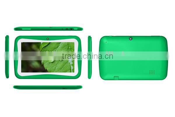 7 inch RK3126 quad core rubber cover tablet pc for kids