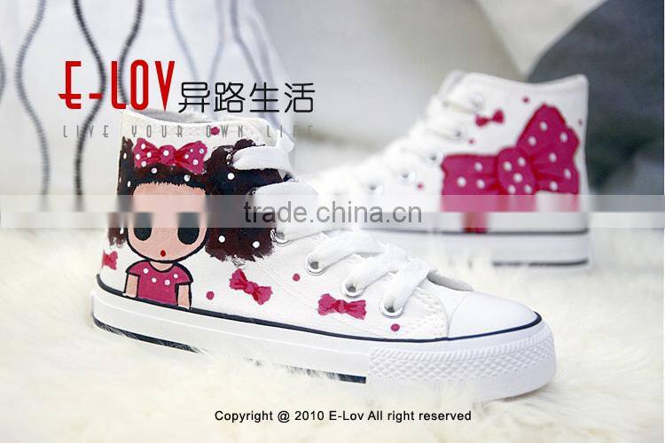 NO.Z021 Fashion design manufacturer Hot sales cheap new style wholesale kids white canvas shoes
