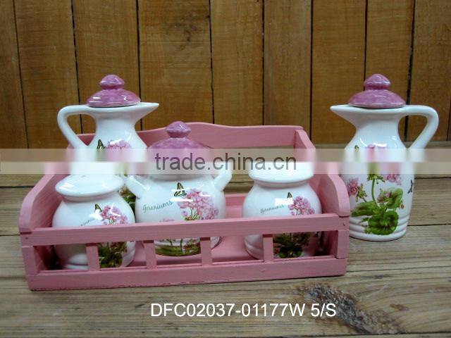 ceramic sugar pot honey pot